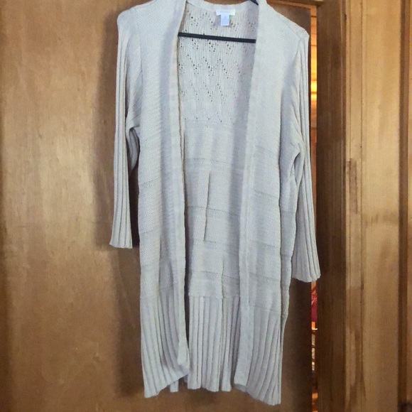 Chico’s Brand Cardigan Beige color - Picture 4 of 4